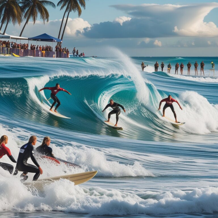 Photo PowerWave, Partenaire des Compétitions de Surf