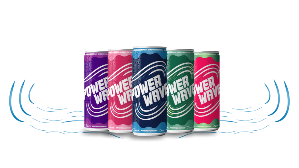 Photo présentation de la game energy drink Power Wave